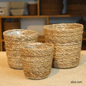 Seagrass planter basket I s-8