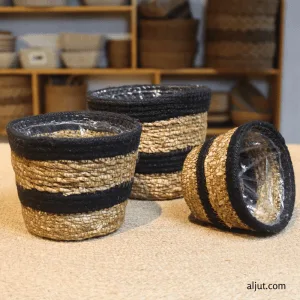Seagrass & Jute planter basket I s-10