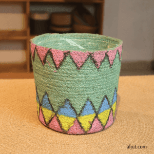 Jute Heandprint Planter Basket Set