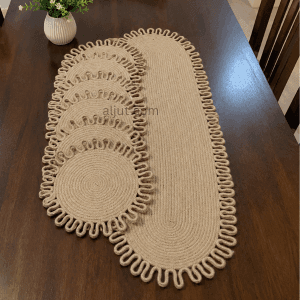 Jute Table Runner Set_Natural