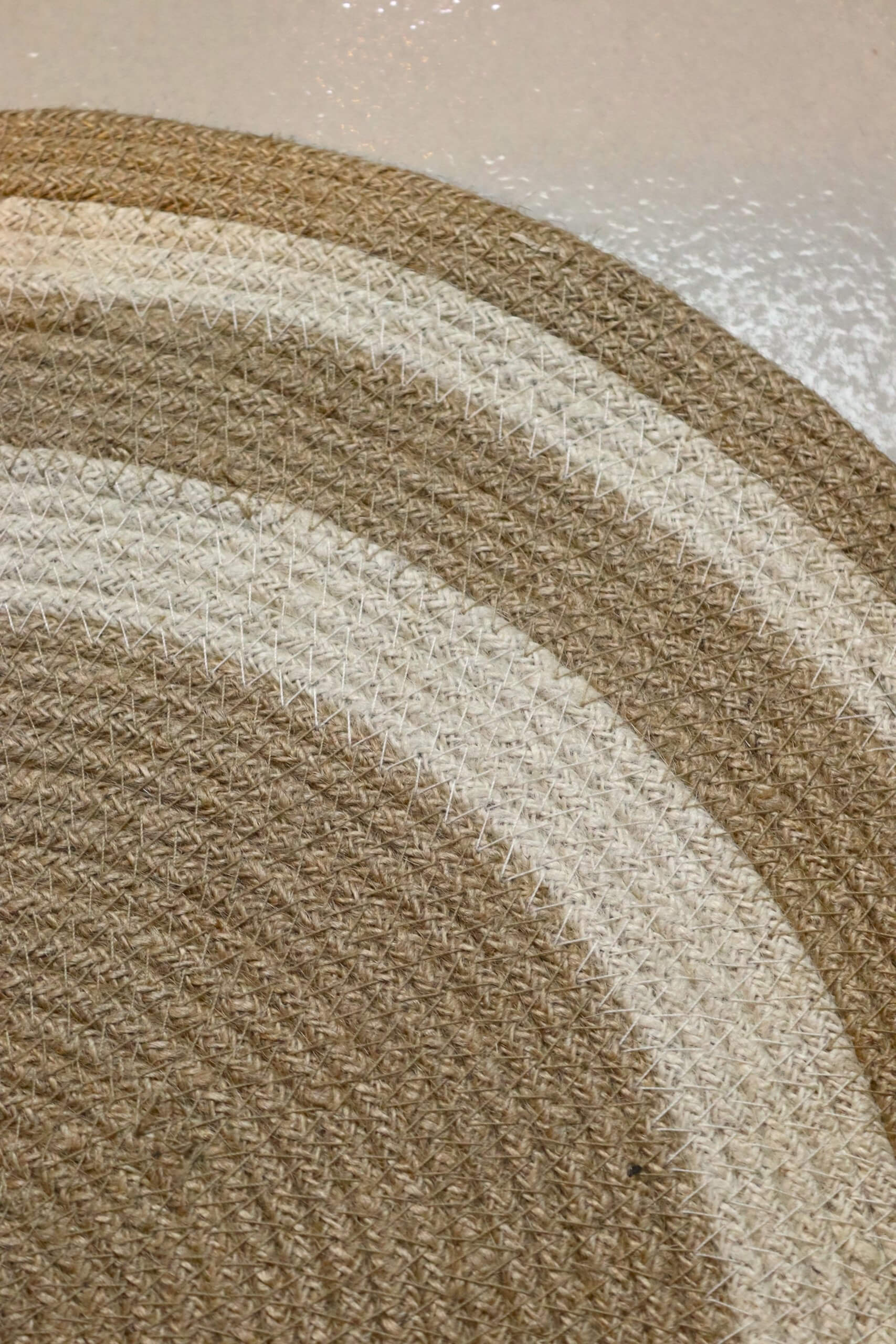 Jute Rug Oval 36" (D-9) - Image 2